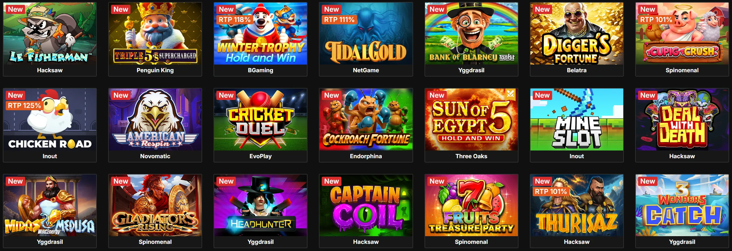 Nikaspin Casino nieuwe games