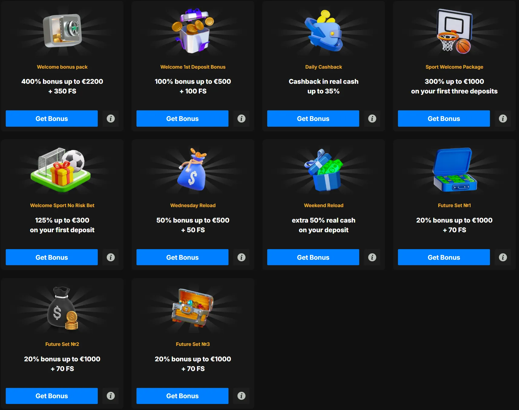 Nika Spin Casino promoties en bonussen